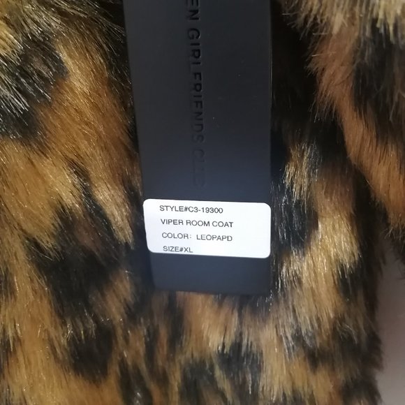 New STOLEN GIRLFRIENDS CLUB brown & black viper room coat - leopard - Picture 3 of 5